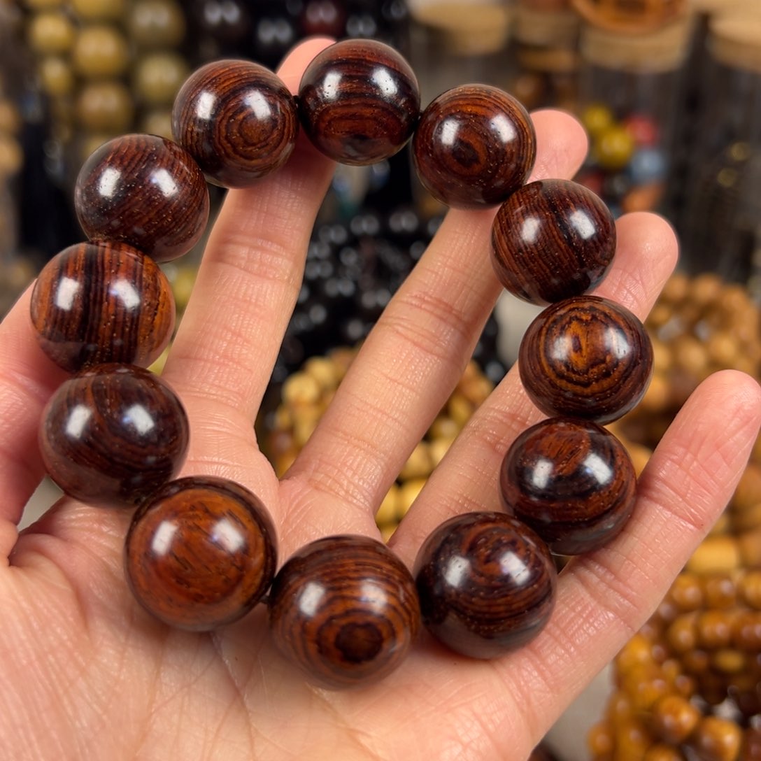 微凹黄檀（南美大红酸枝）手串/手链挑**剑2.0