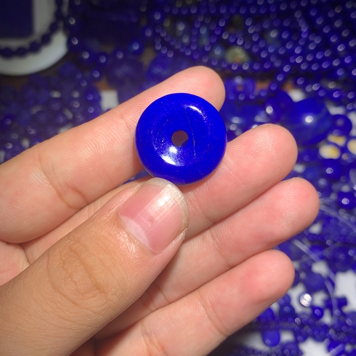 太***凡青金石未镶嵌平安扣