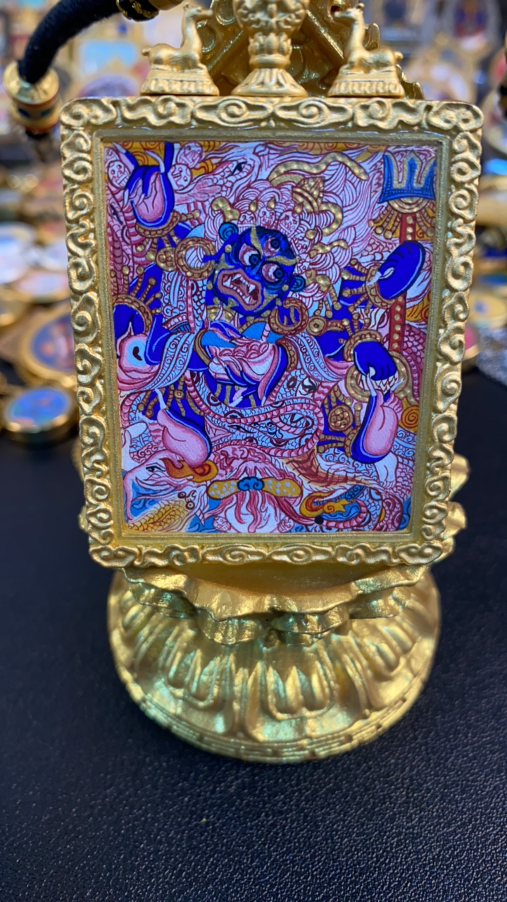 缘富文创 热贡手绘饰品 挂件吊坠