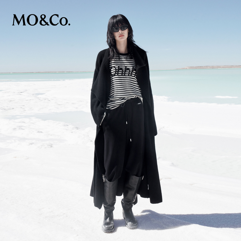 【粉丝专属】MOCO毛衣外套冬【羊驼毛×绵羊毛】附腰带MBD4CART08