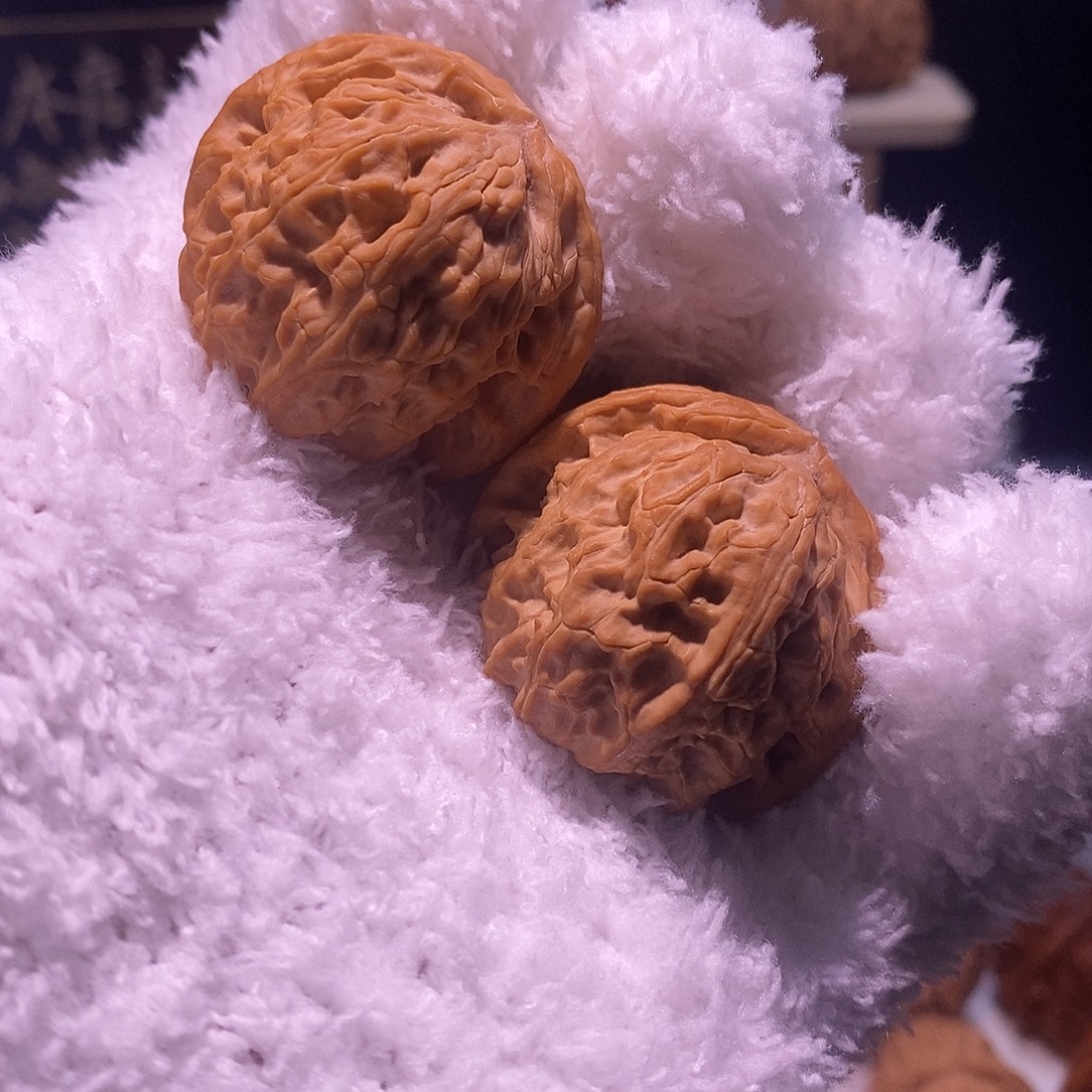 吊坠文玩核桃39全品白狮子