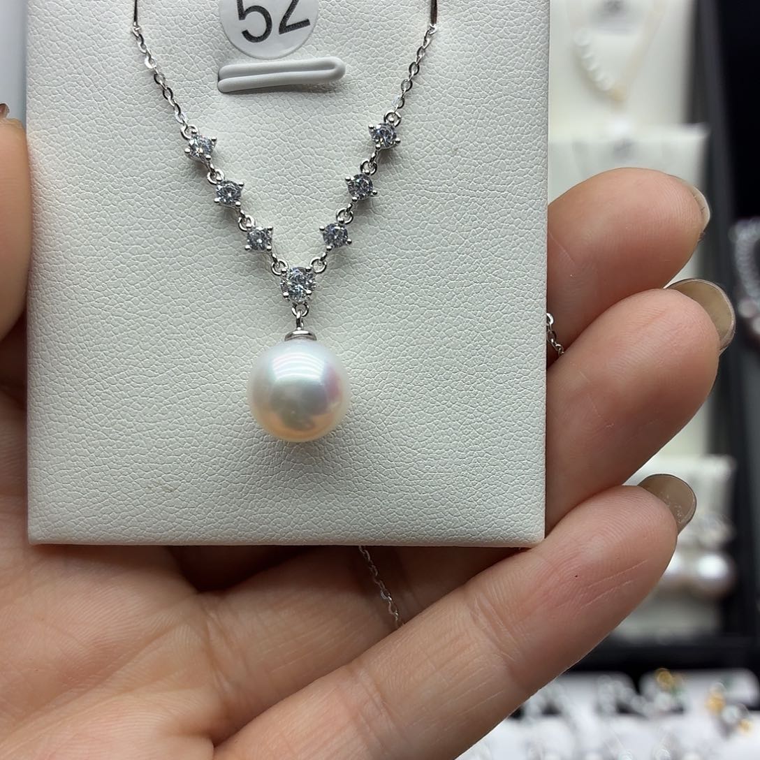 银珍珠套链设计款