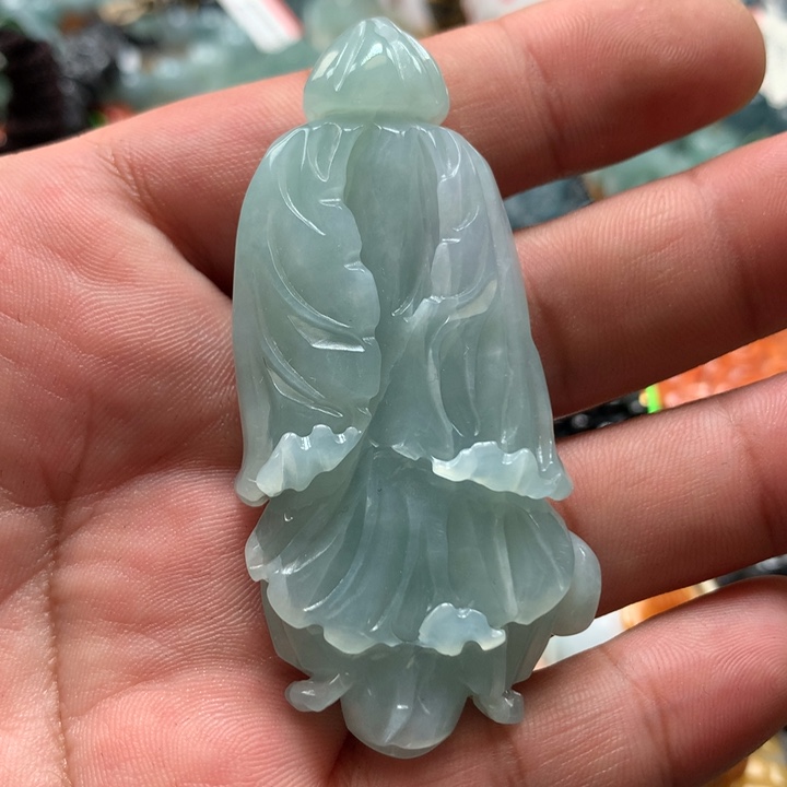 翡翠项链未镶嵌保真天然a货翡翠