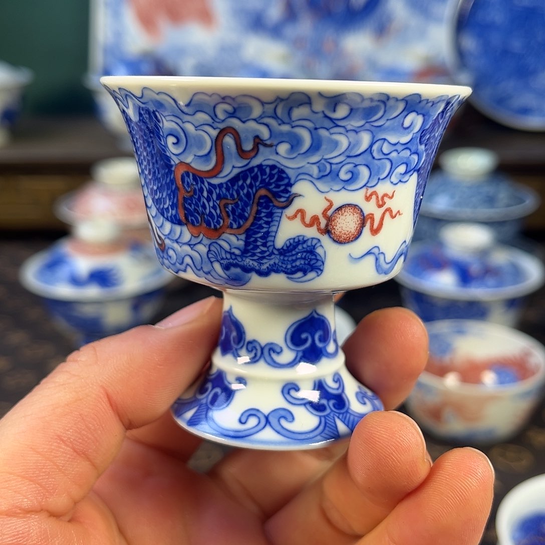 瓷片自成堂景德镇手工手绘