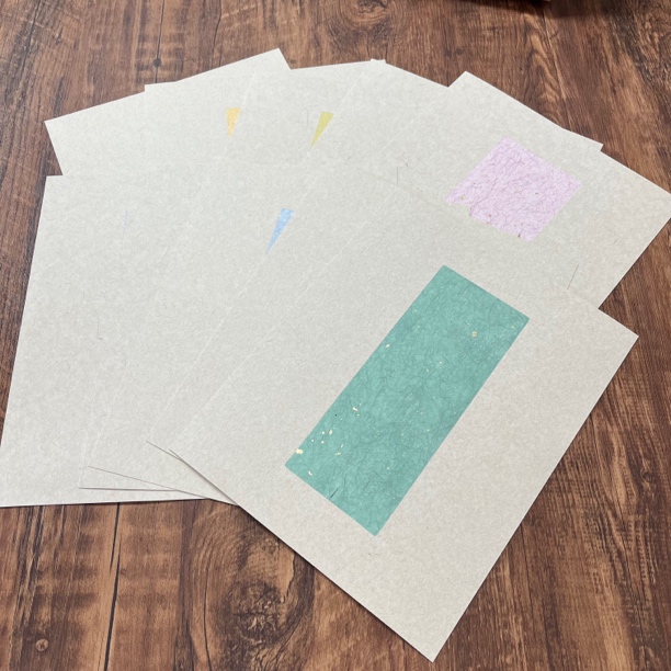 问纸楼·新品十色彩麻10寸加厚蜡染套色外楮皮内彩麻