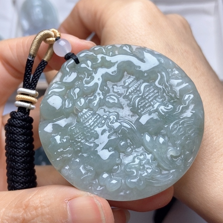 翡翠未镶嵌挂件翡翠