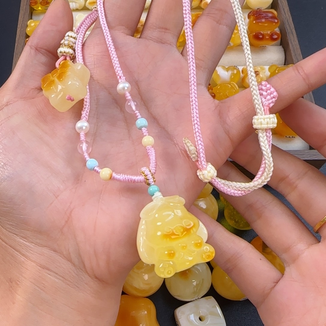 琥珀未镶嵌珠宝奇石晨