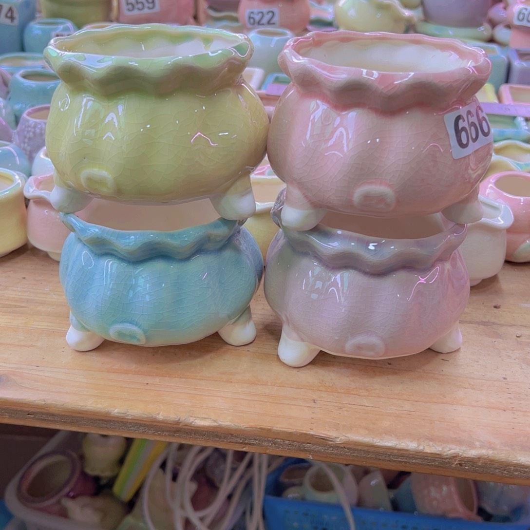 陶瓷花盆当场凑满12包邮