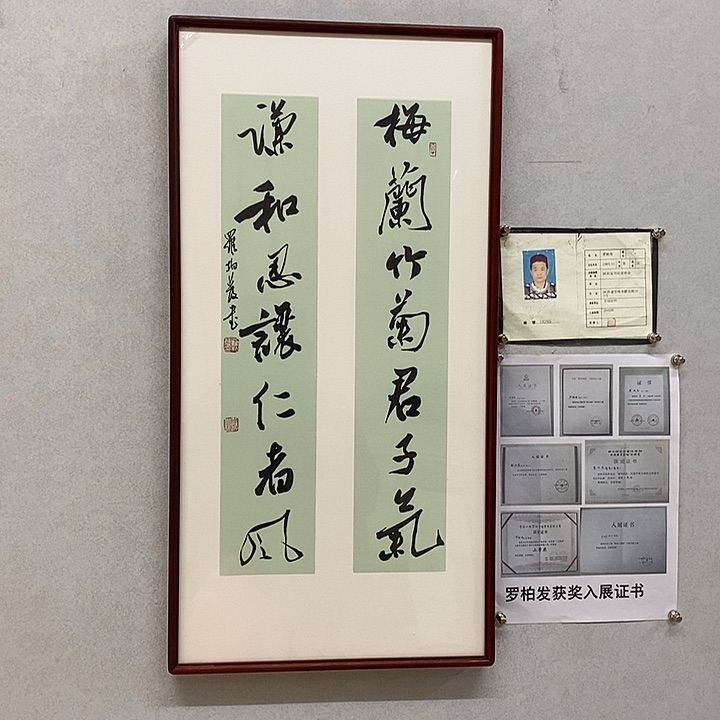 书法罗柏发书法梅兰竹菊