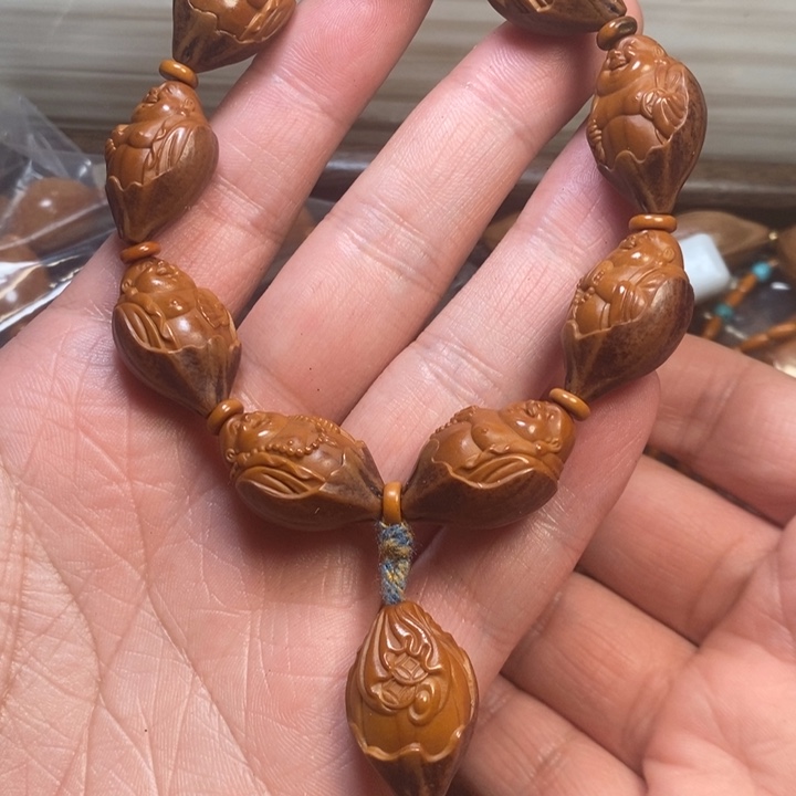 猫****橄榄核手串/手链八宝弥勒手串1条