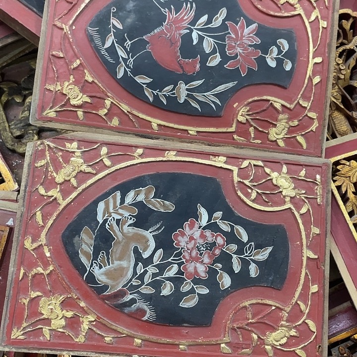 巴***1香榧木老木雕花板老木雕花板