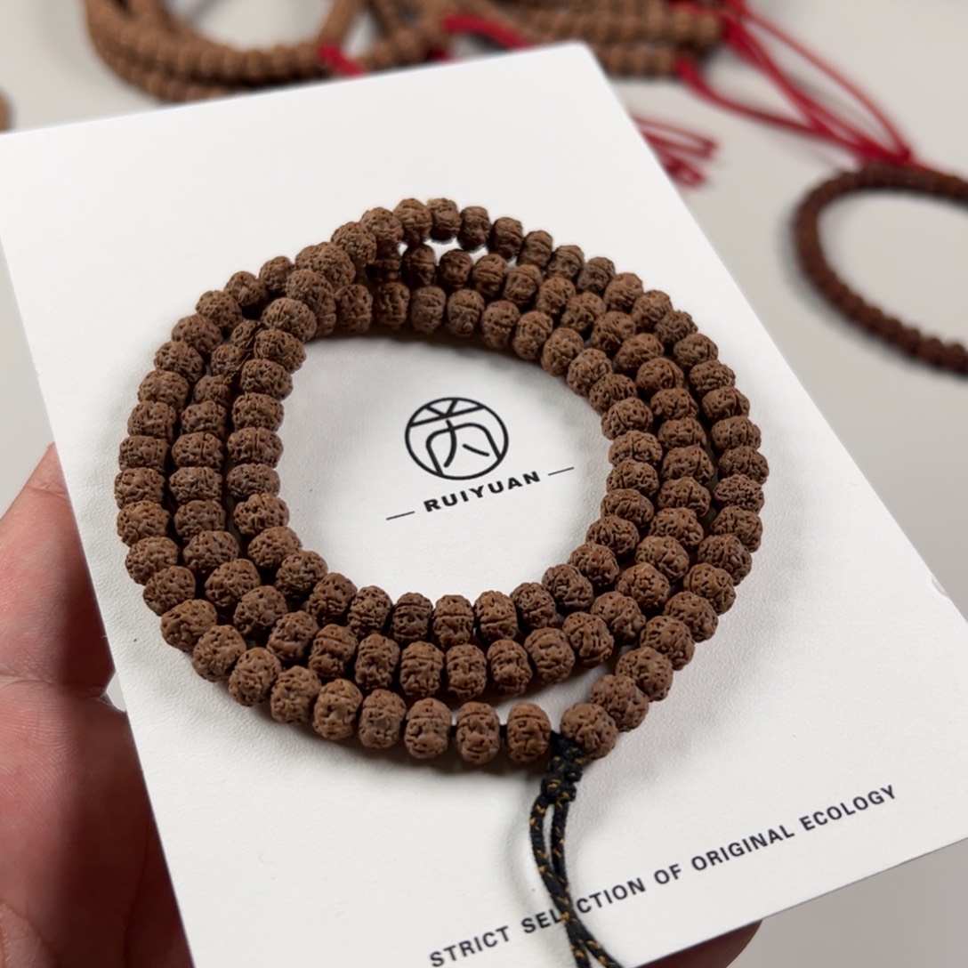 金刚菩提手串平细超头108 尺寸7.3