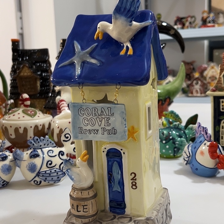 陶布鲁瓷海鸥烛台