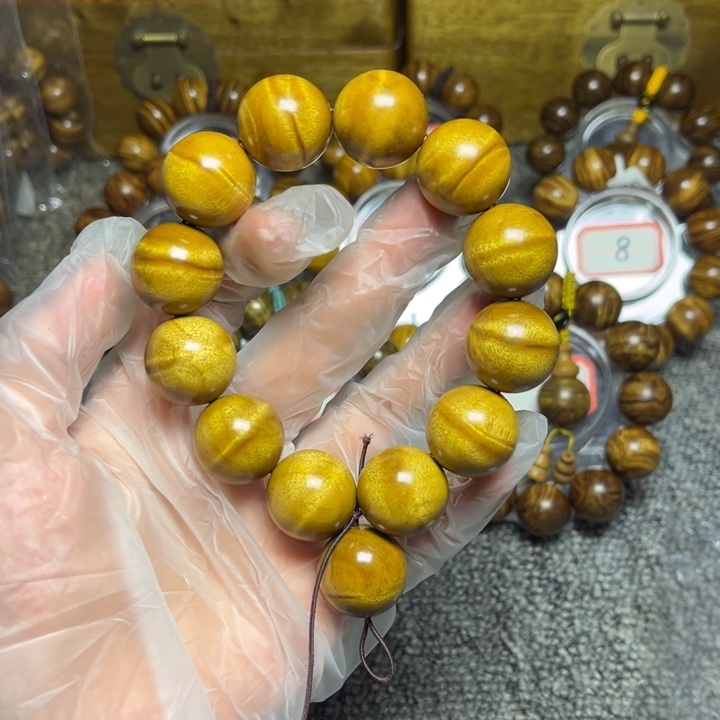 手串/手链楠木（金丝楠）枯木老料水波2.0