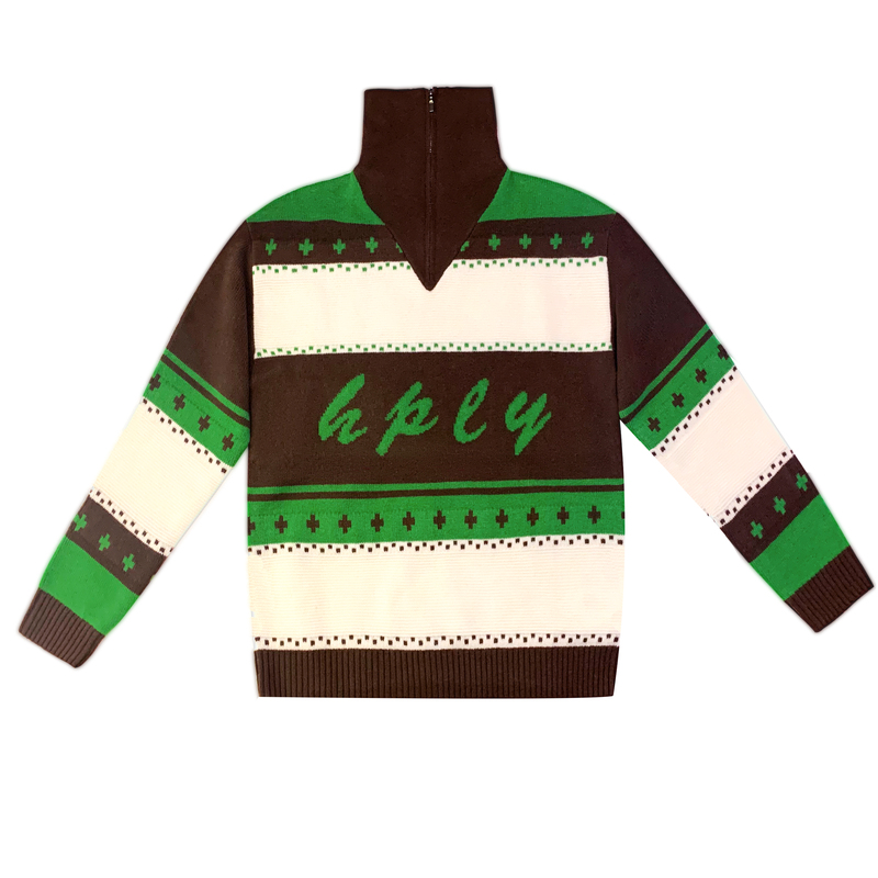 ly荷比俪女彩色富有层次感纹理艺术针织衫复古高领HDD12650127