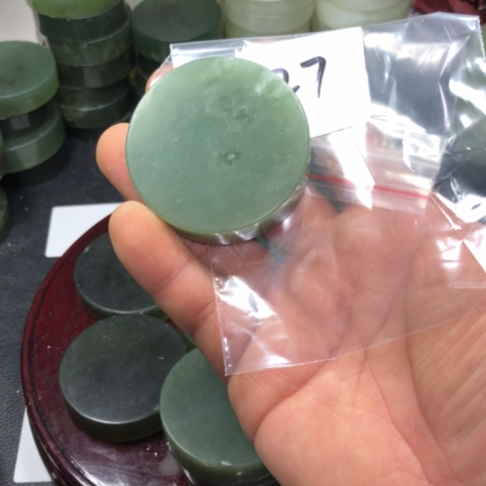 蛇纹石玉天然岫玉成品手镯心未镶嵌