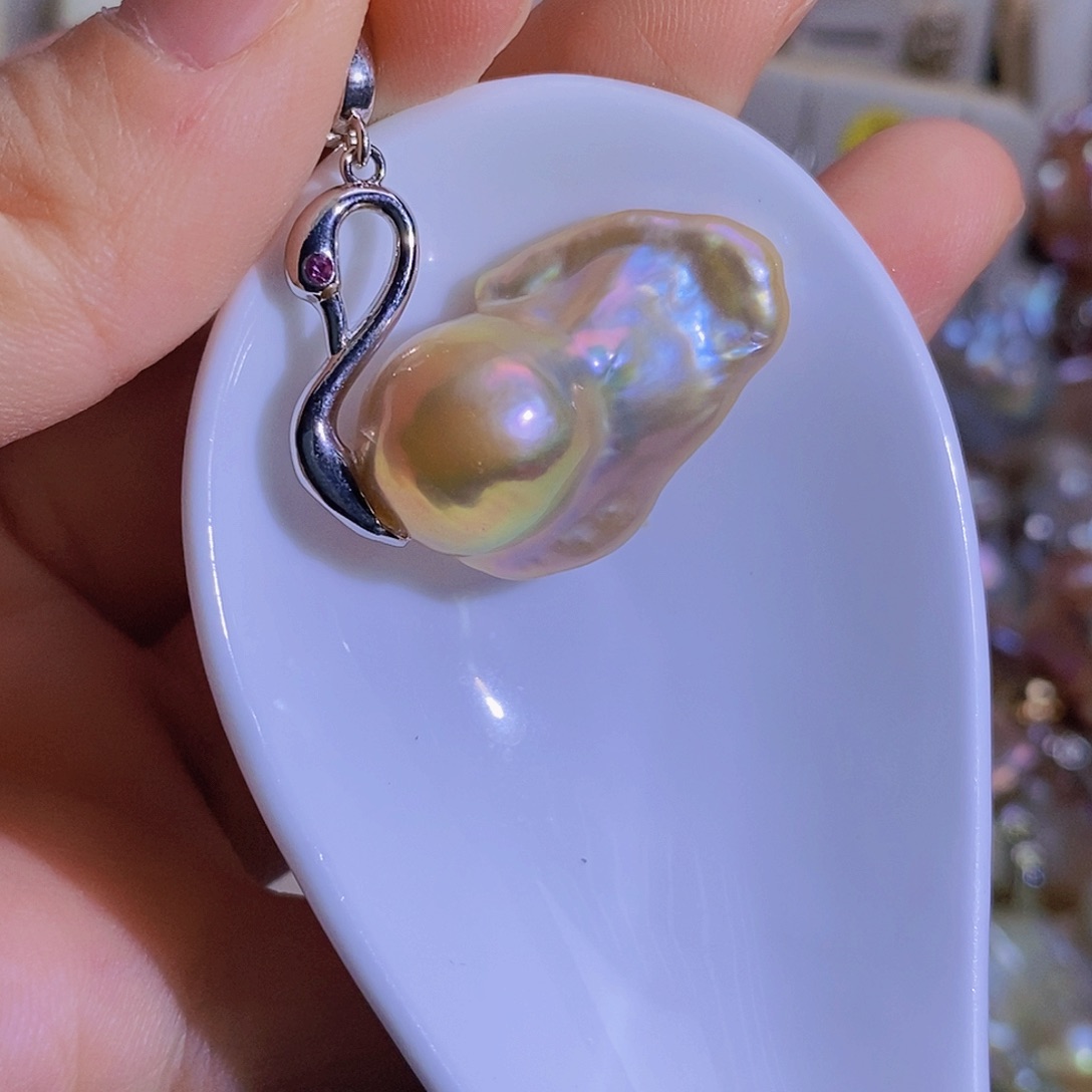 合金天然淡水珍珠（微瑕）淡水珍珠