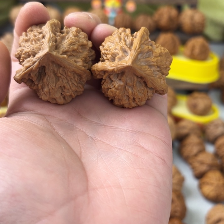 文玩核桃吊坠41全品无修官帽三棱