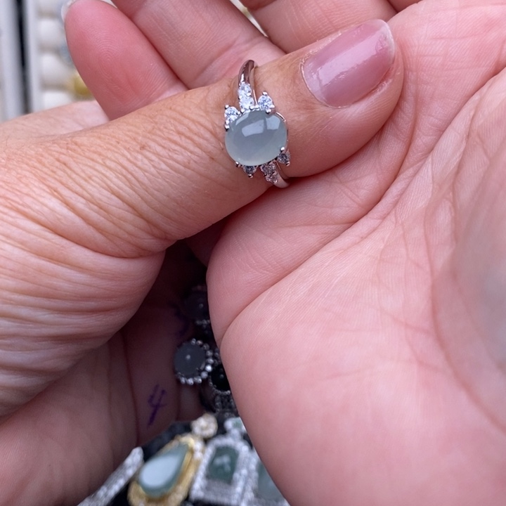 未镶嵌戒指翡翠双****╭缅甸