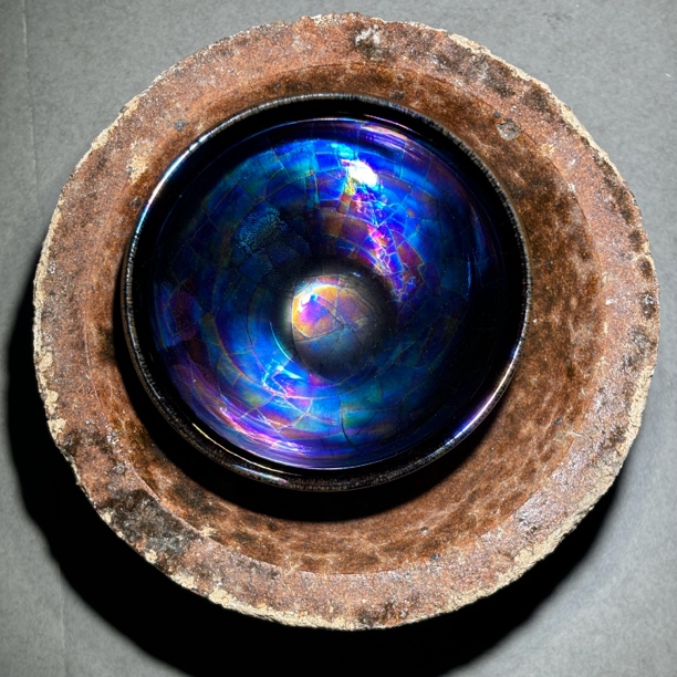 建窑建盏  炫镜盏