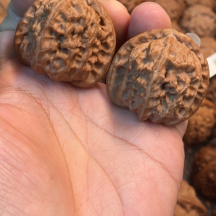 吊坠文玩核桃白狮子