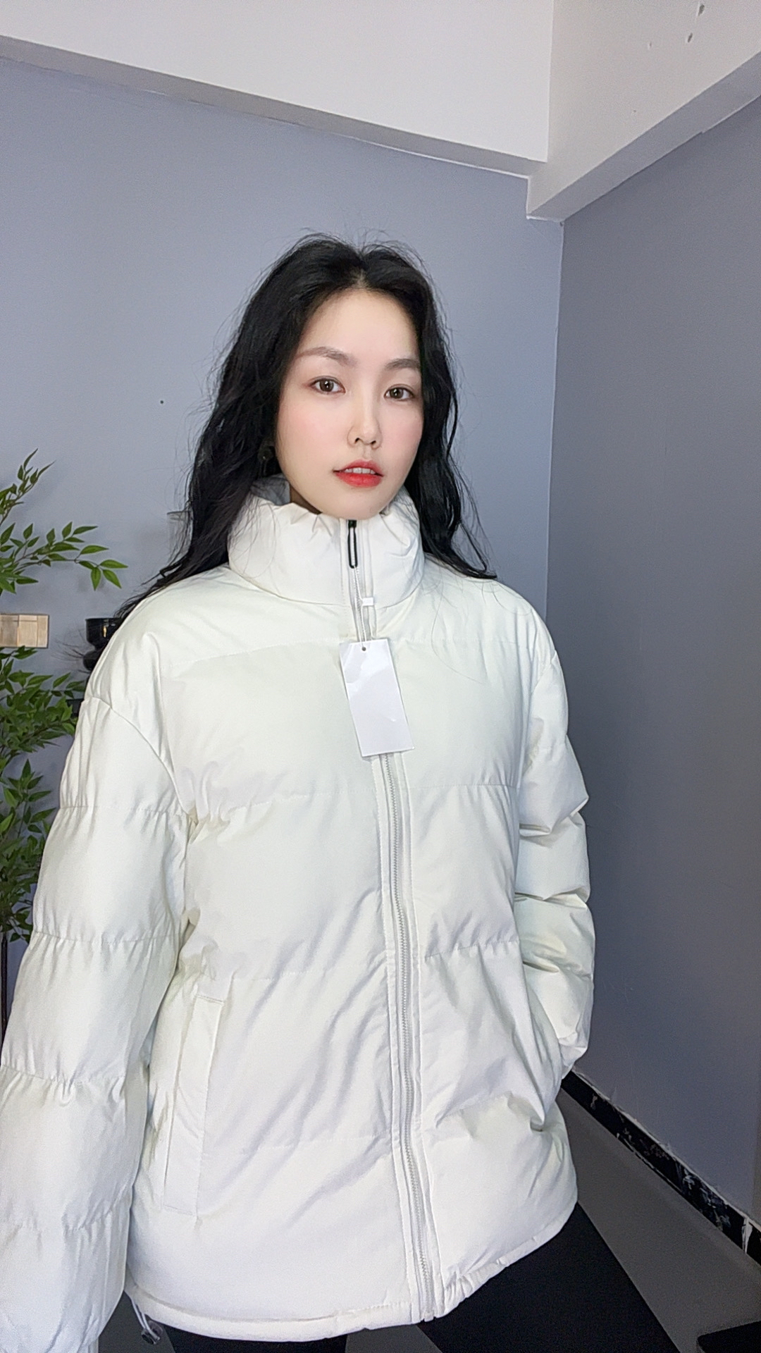 2025冬季韩版立领保暖羽绒服女加厚保暖棉服面包服潮