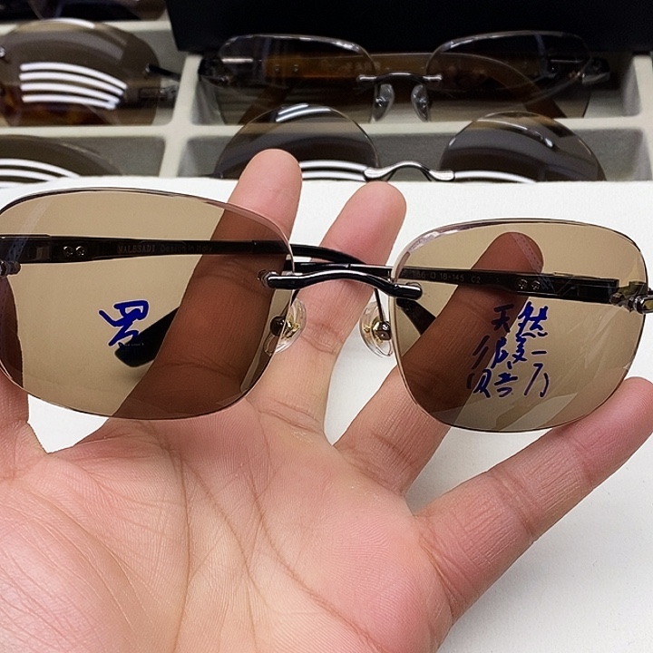 分体款天然水晶石头眼镜