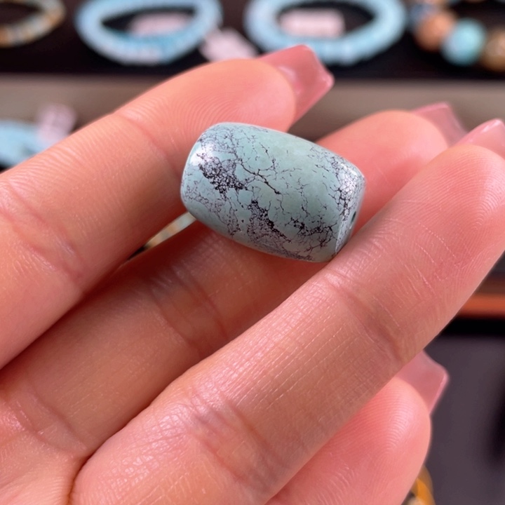 绿松石珠宝奇石足铂镶嵌