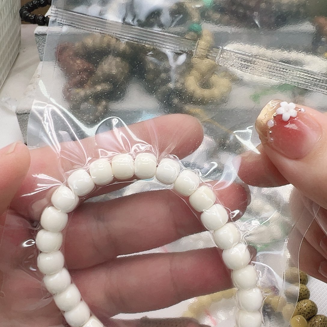 白玉菩提手串27白玉菩提单圈87桶
