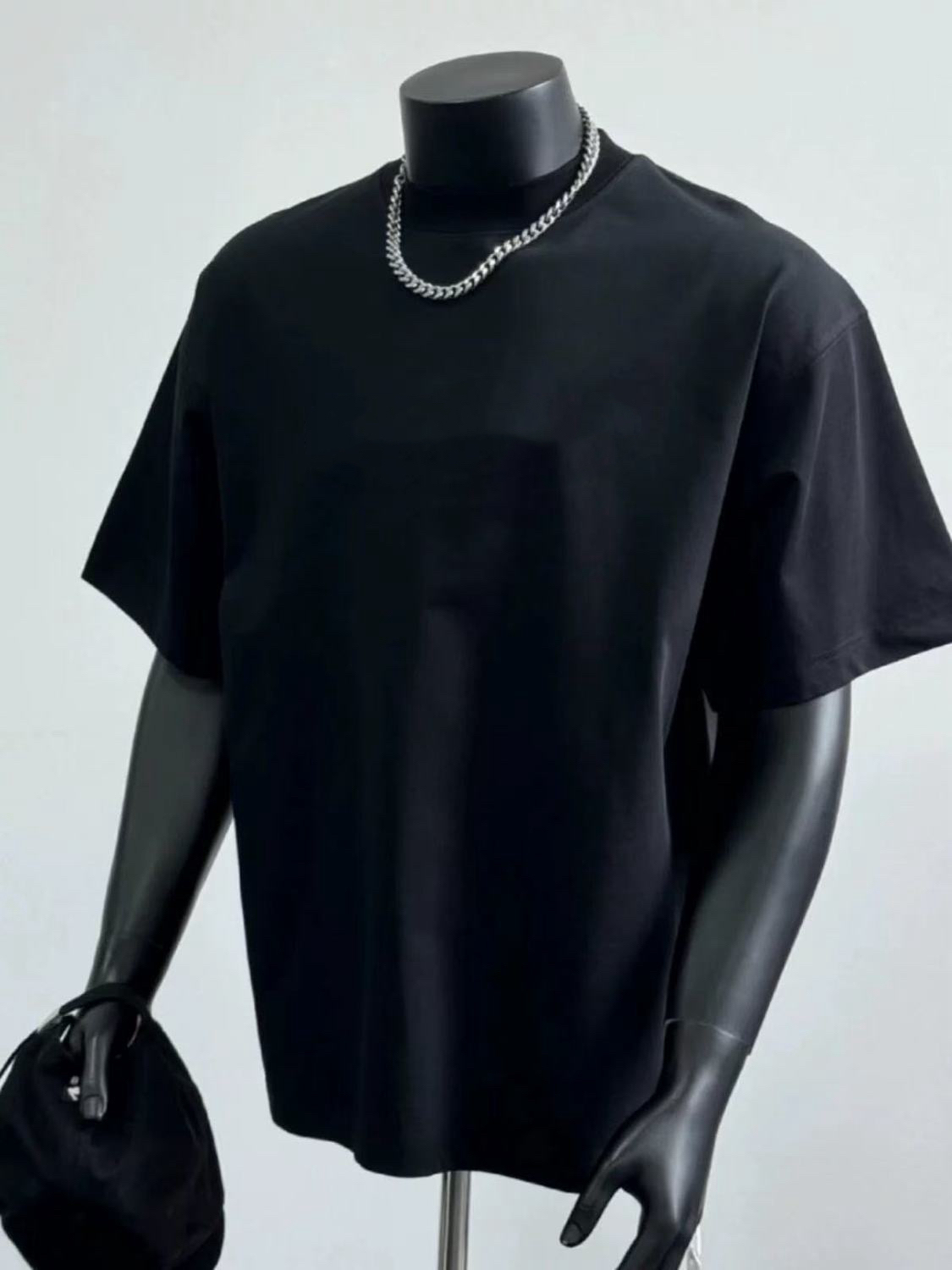 4潮牌   M+ 纯棉 上衣短袖宽松情侣短T潮牌 