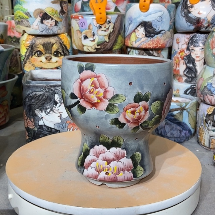 红陶景德镇艺术手绘作品