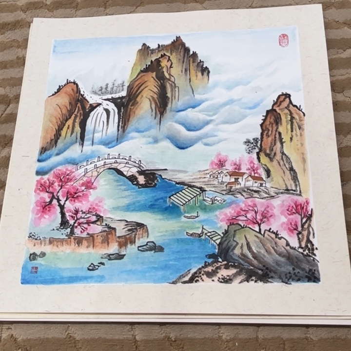 国画花鸟等多种形式