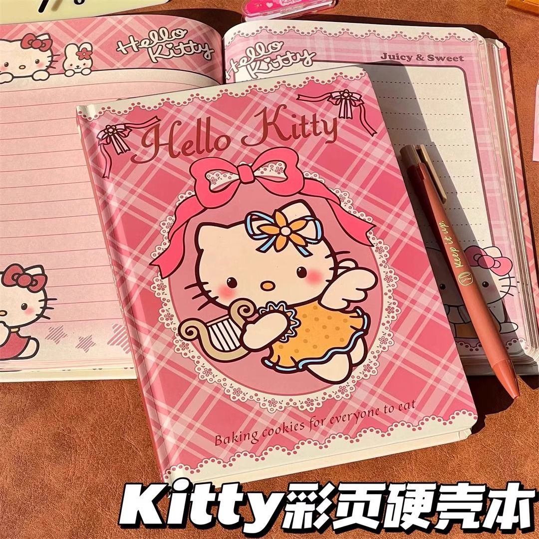 可爱KTA5硬壳加厚全彩内页笔记本学生手帐记事本