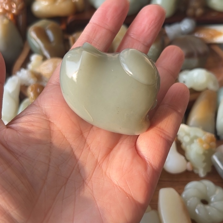 颈饰未镶嵌和田玉开***呀