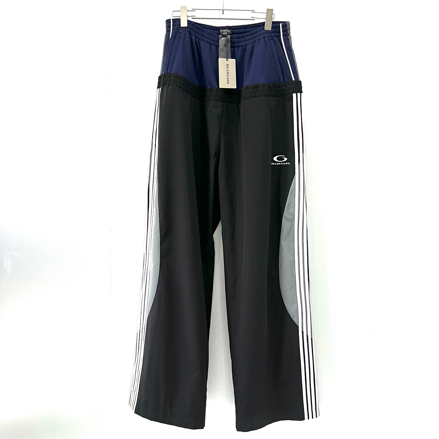 未使用 Balenciaga/巴黎世家 24FW黑蓝秀款拼接运动：XL码（北京）