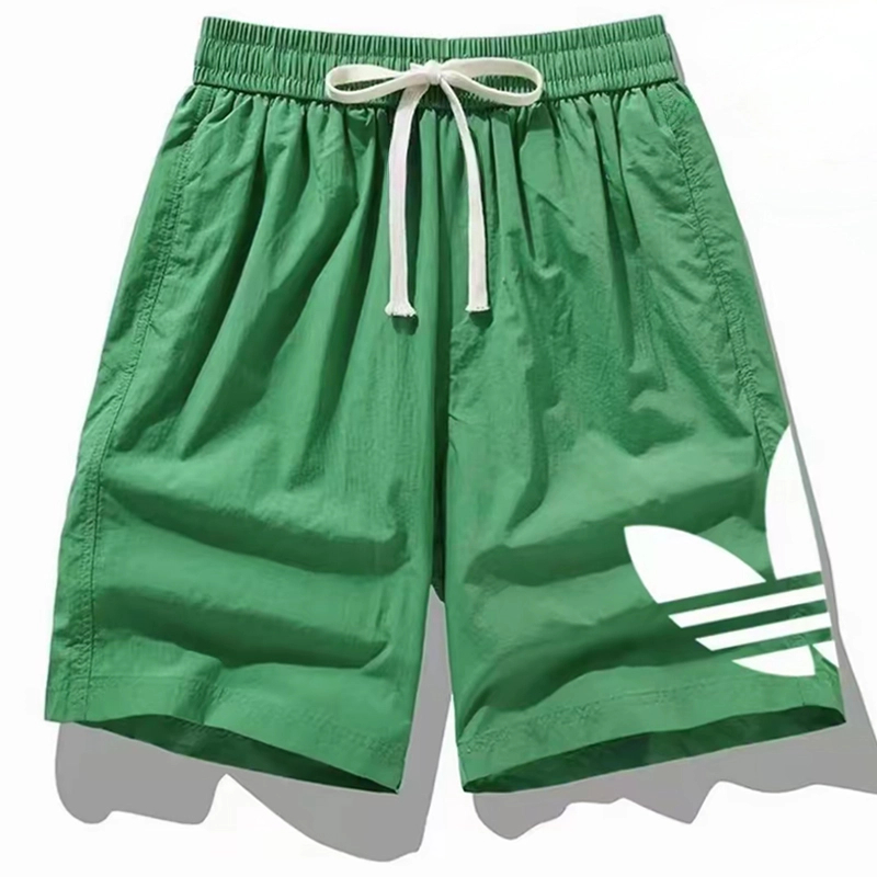 潮牌运动短裤男夏季速干冰丝2025新款休闲跑步四分五分裤-露潮