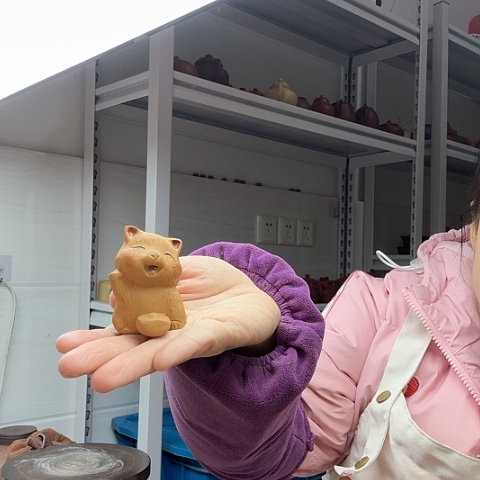 段泥招财猫茶宠茶宠