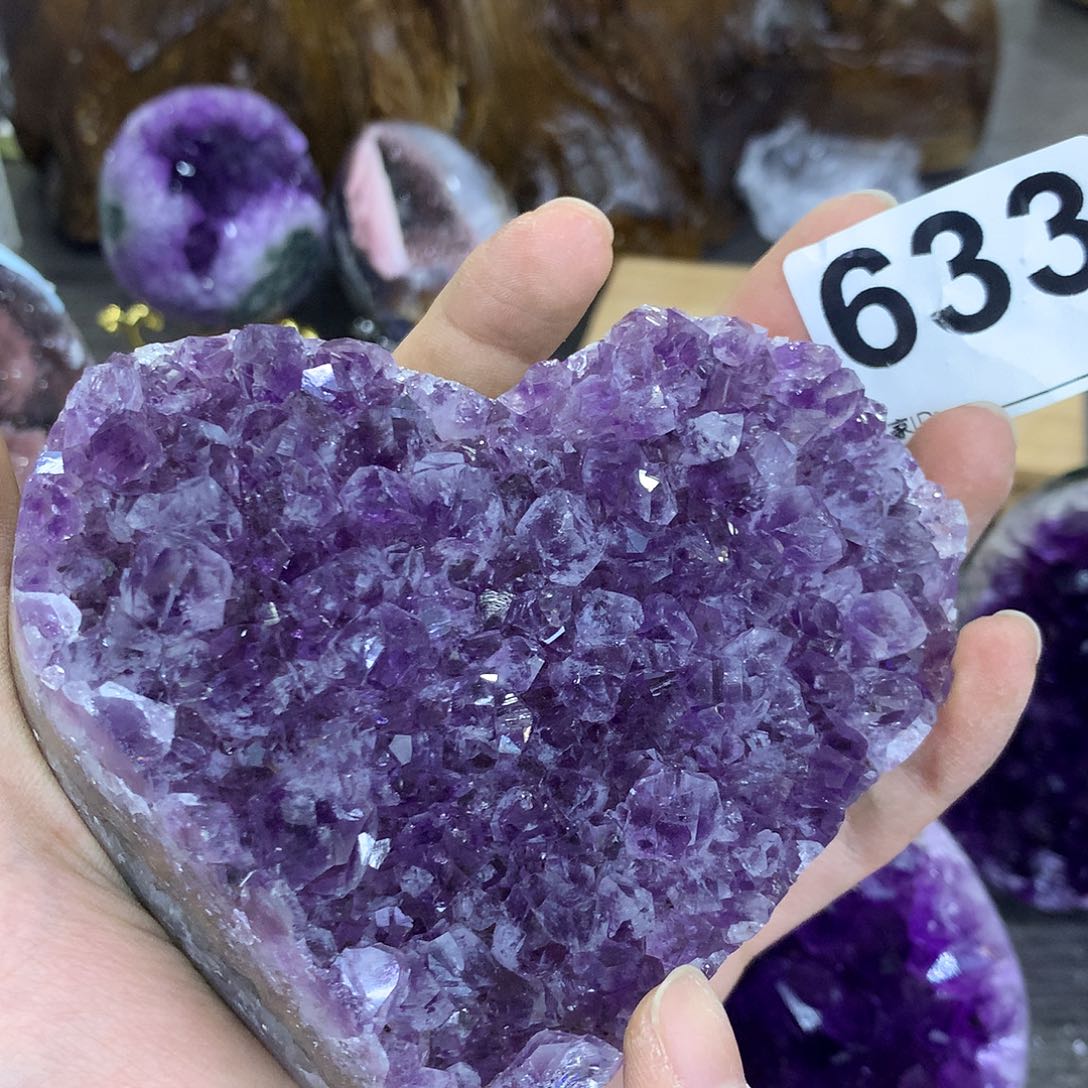 紫晶珠宝半成品未镶嵌633