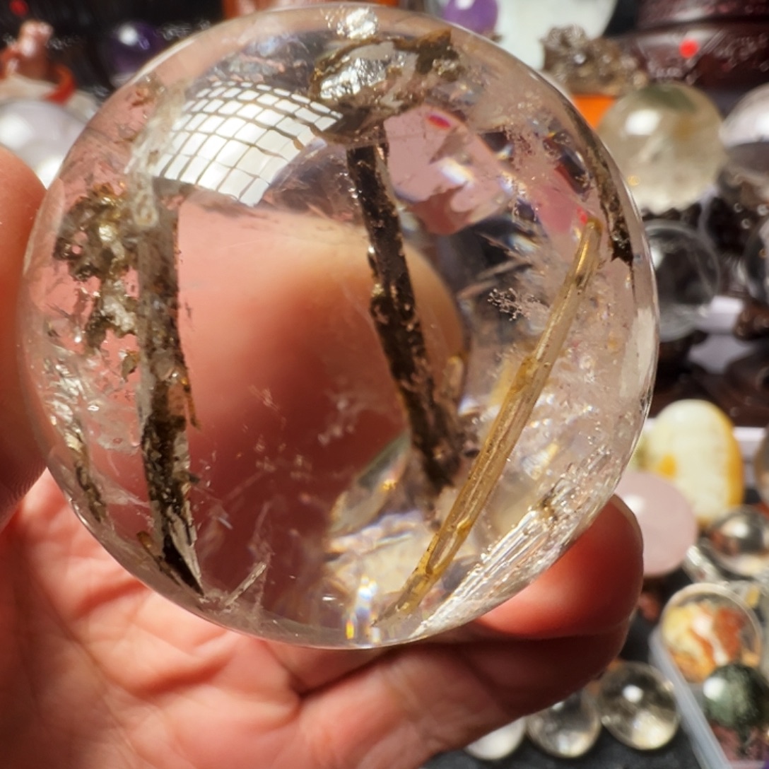 水晶未镶嵌珠宝半成品定海神针