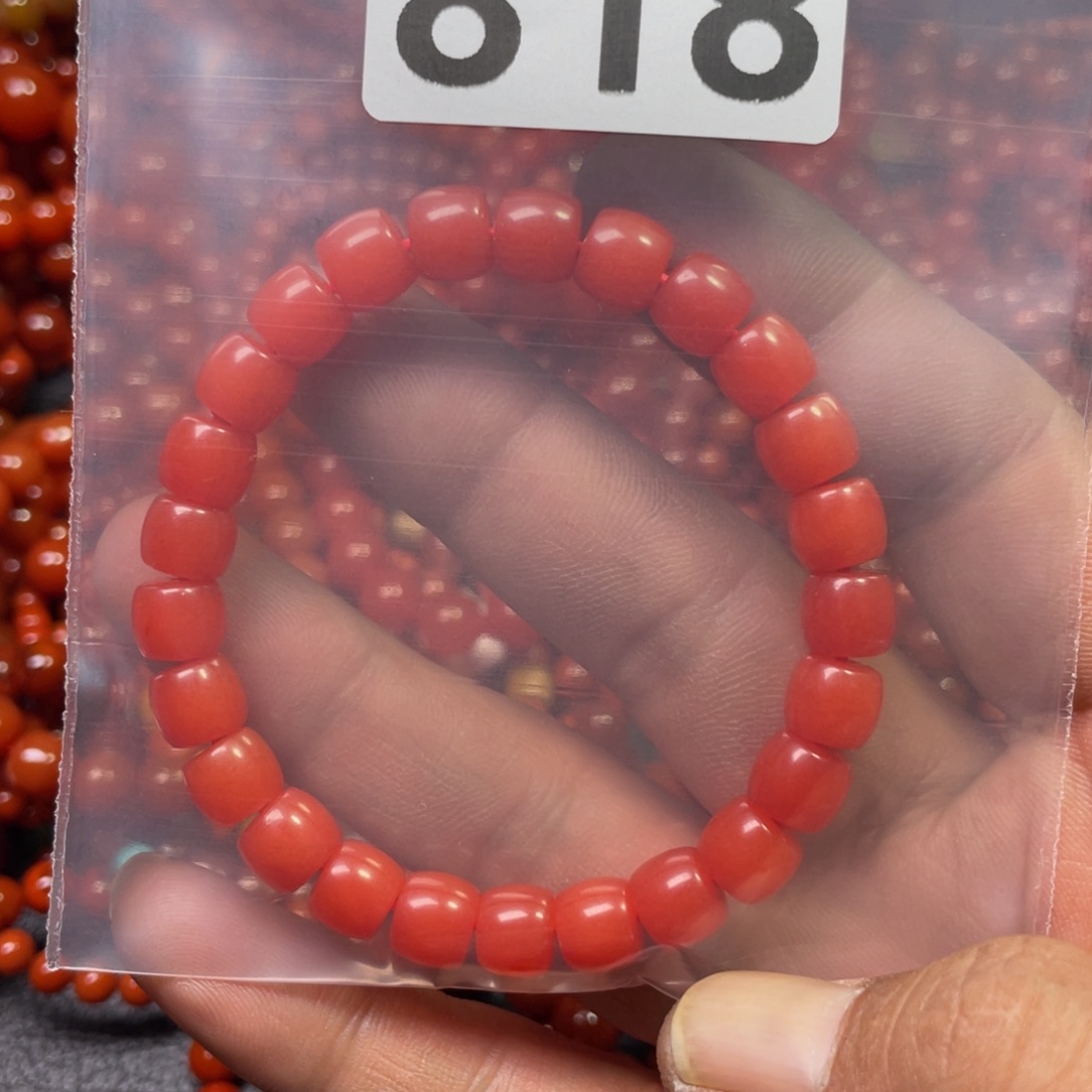 南红玛瑙手链未镶嵌果*