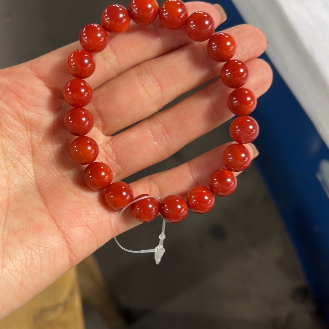 南红玛瑙手链未镶嵌
