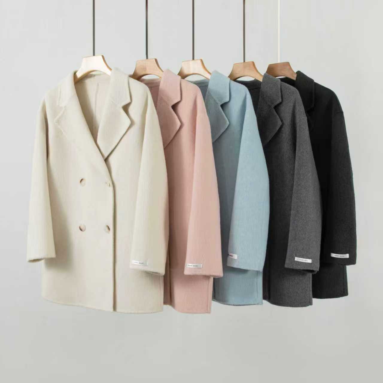 中长款毛呢外套羊毛西装大衣气质呢大衣女装西装3887