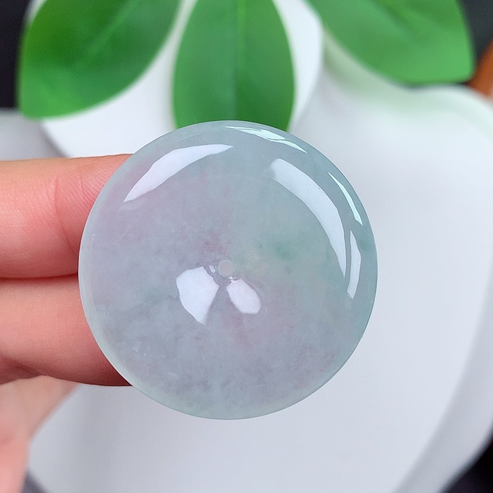 颈饰未镶嵌翡翠平安扣32.4x5.7mm