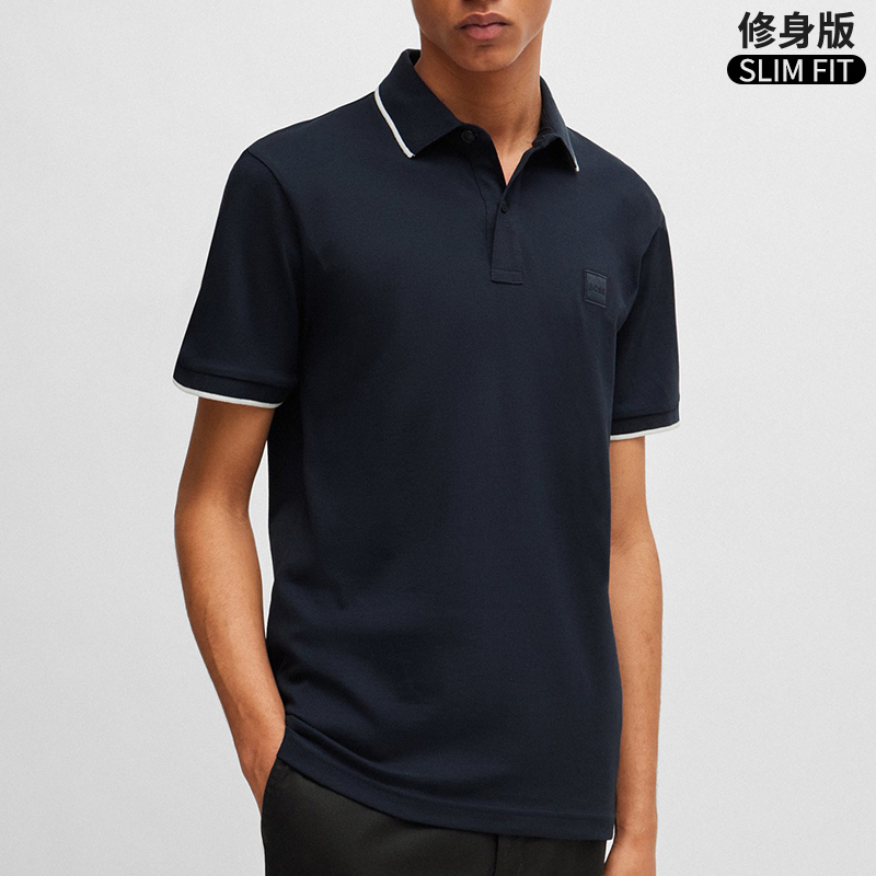 HUGO BOSS雨果博斯男士短袖POLO衫夏季新款翻领商务休闲大牌半袖