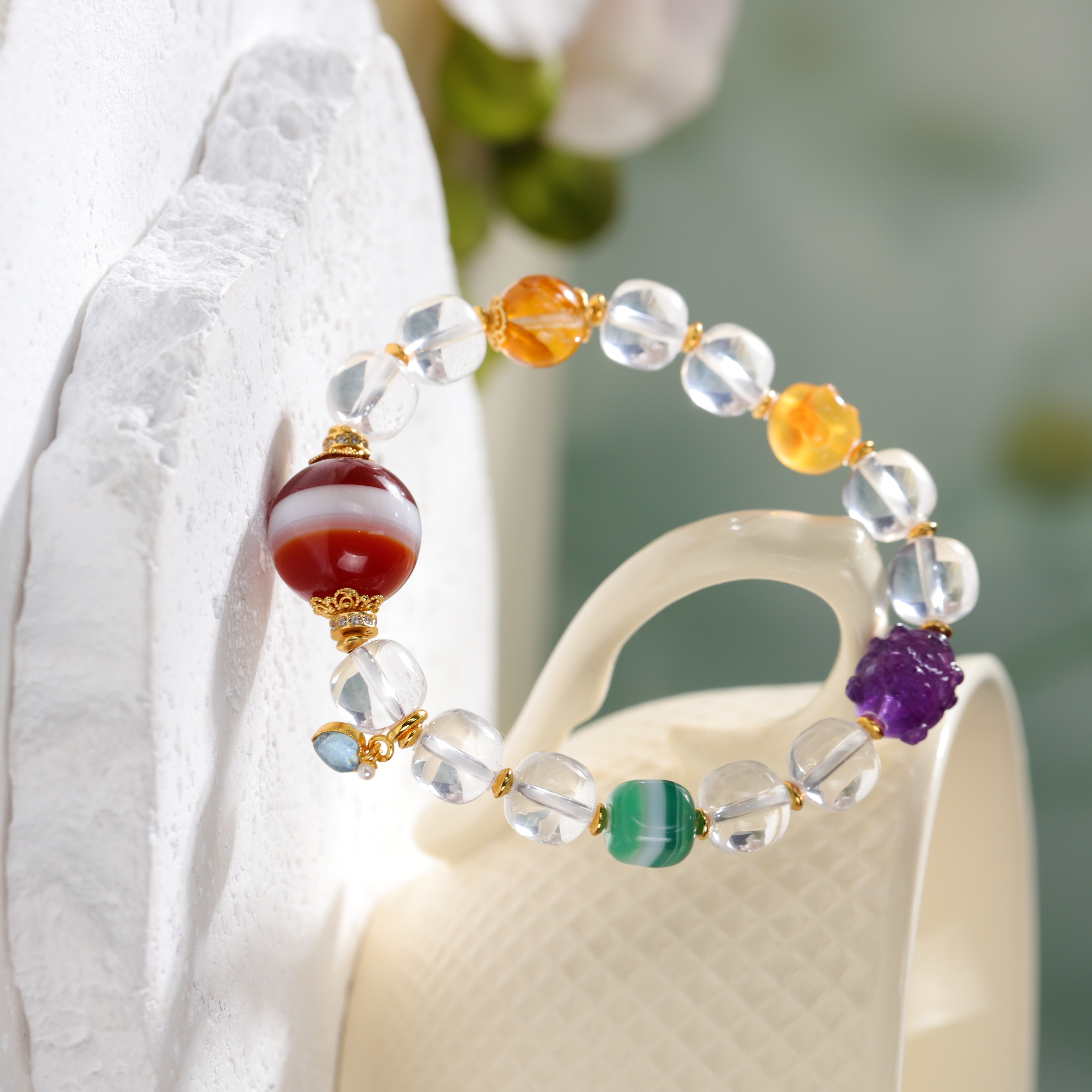 壹加火火/原创设计玛瑙红药师手串多样性发其一