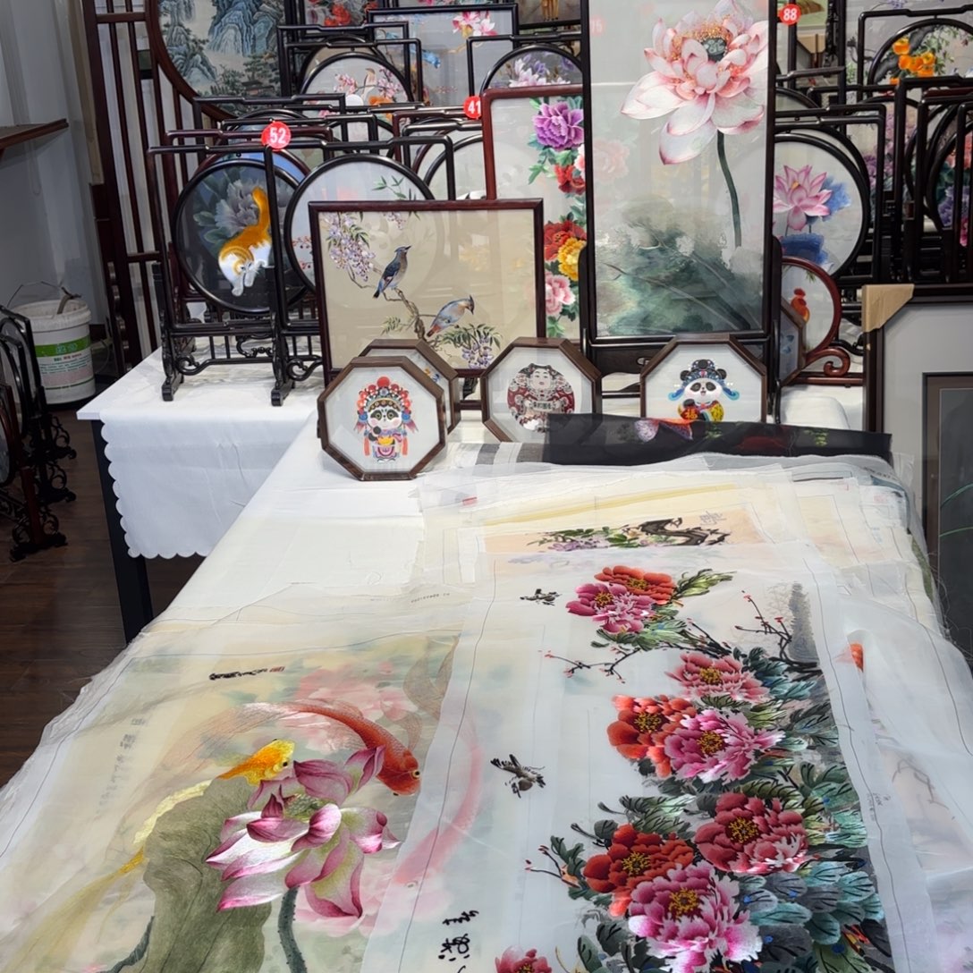 织绣纯手工非遗苏绣绣片