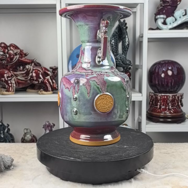 摆件钧瓷摆件神后镇钧瓷
