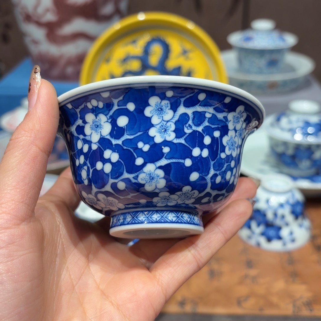 瓷片手工手绘陶瓷茶具