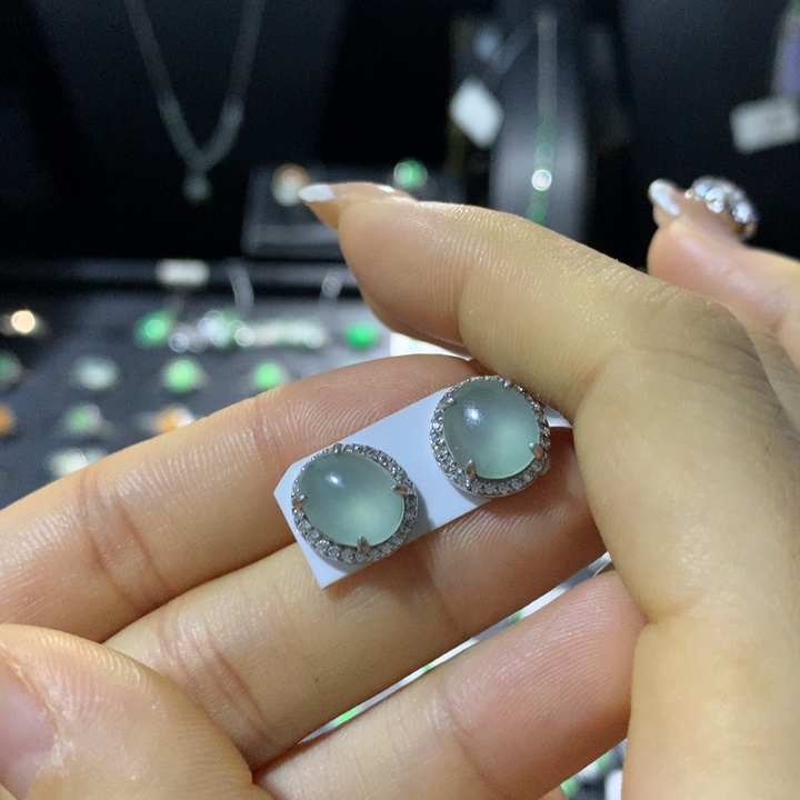 翡翠银S925镶嵌戒指