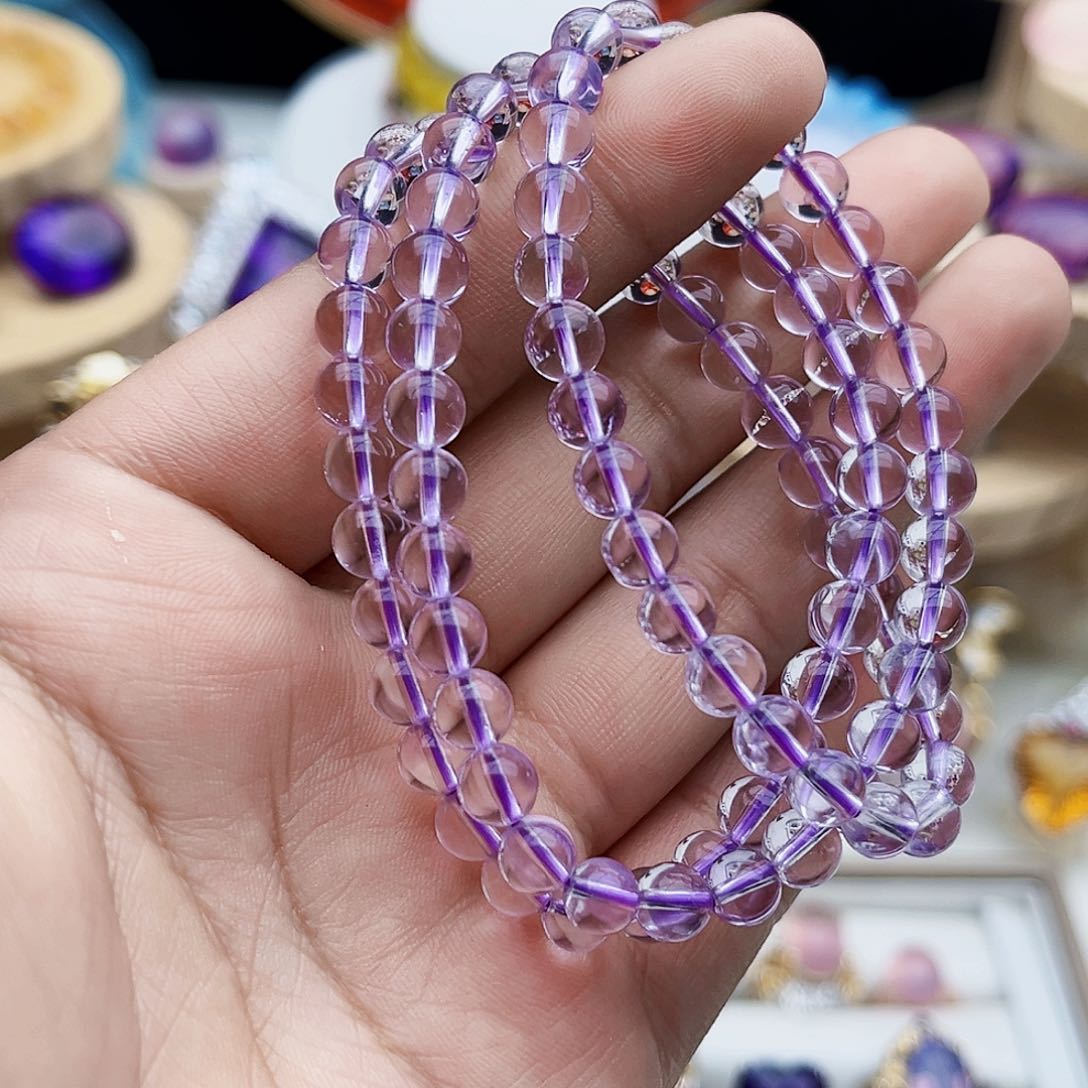 水晶手串未镶嵌天然